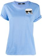 Karl Lagerfeld Ikonik Karl Pocket T-shirt - Blue
