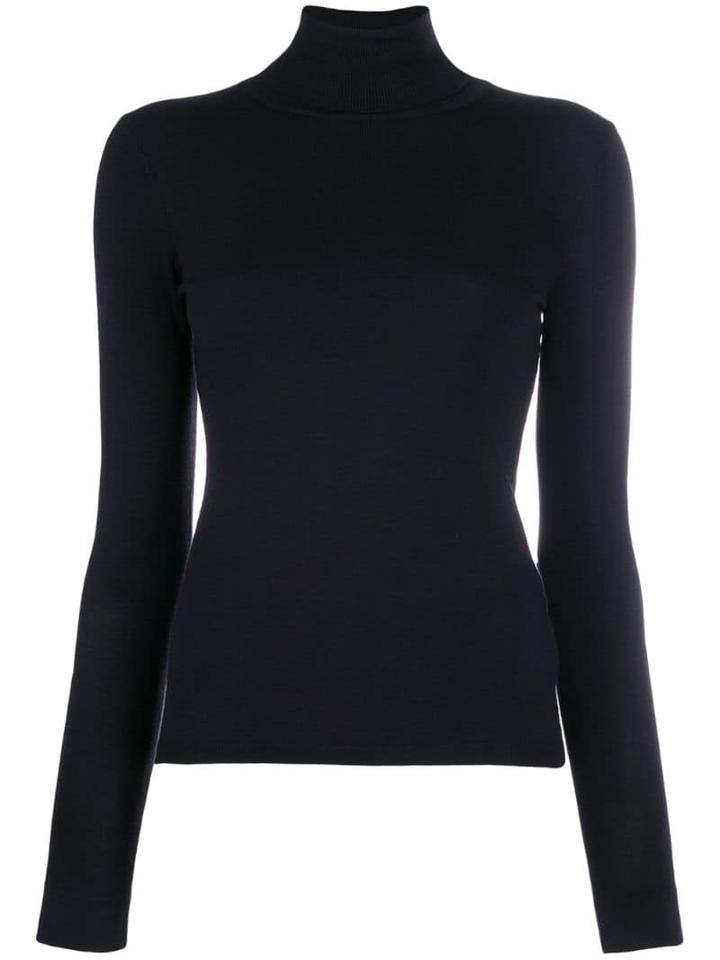 Liu Jo Knitted Roll Neck Top - Blue