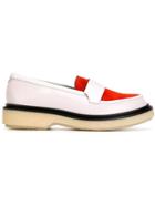 Adieu Paris Tricoloured Loafers - Pink & Purple