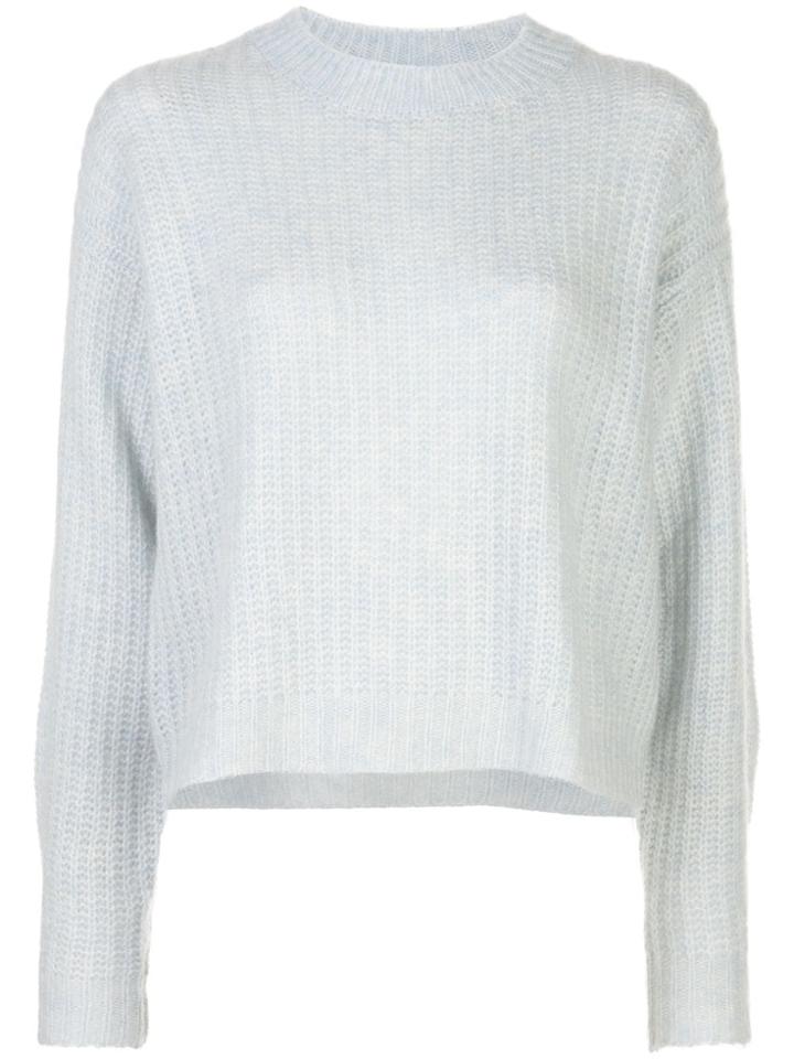 Ryan Roche Waffle Knit Jumper - Blue