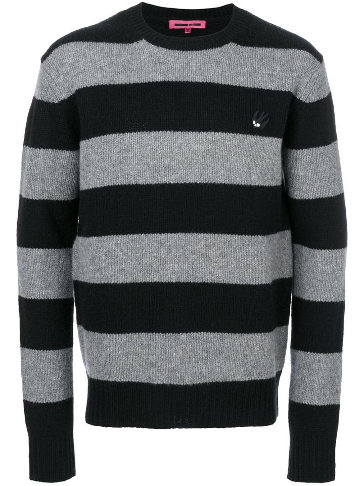 Mcq Alexander Mcqueen - Striped Pullover - Men - Cashmere/wool - Xl, Black, Cashmere/wool