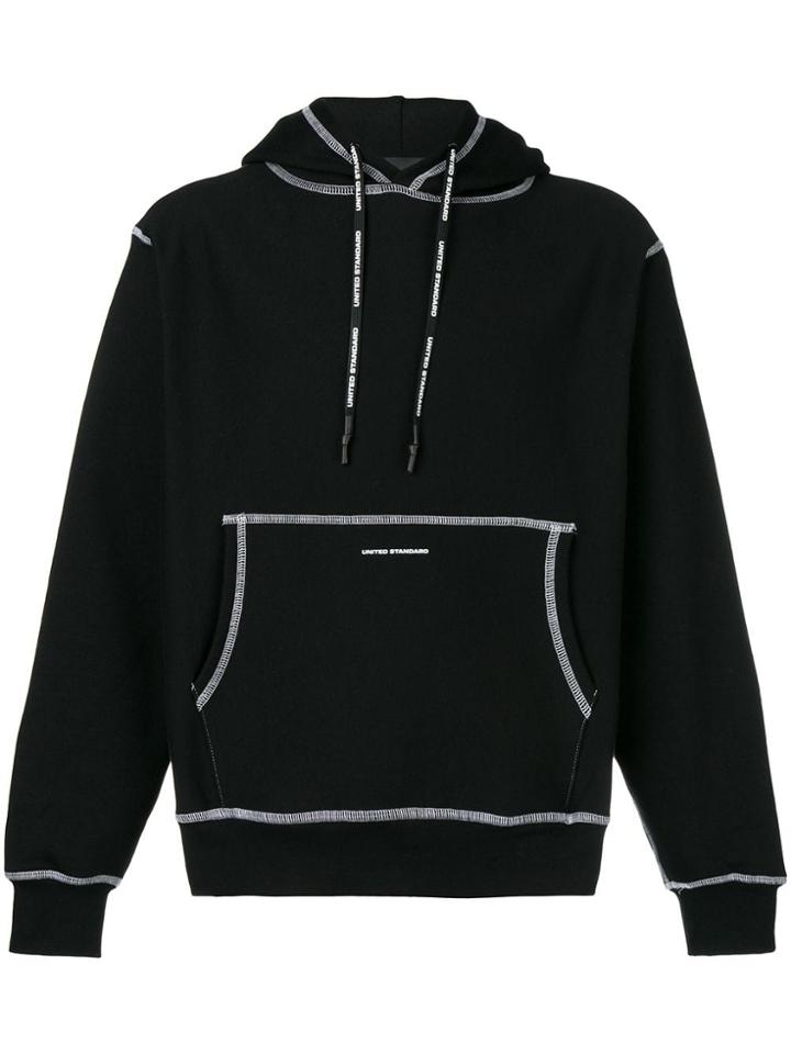 United Standard Inside-out Stitch Hoodie - Black