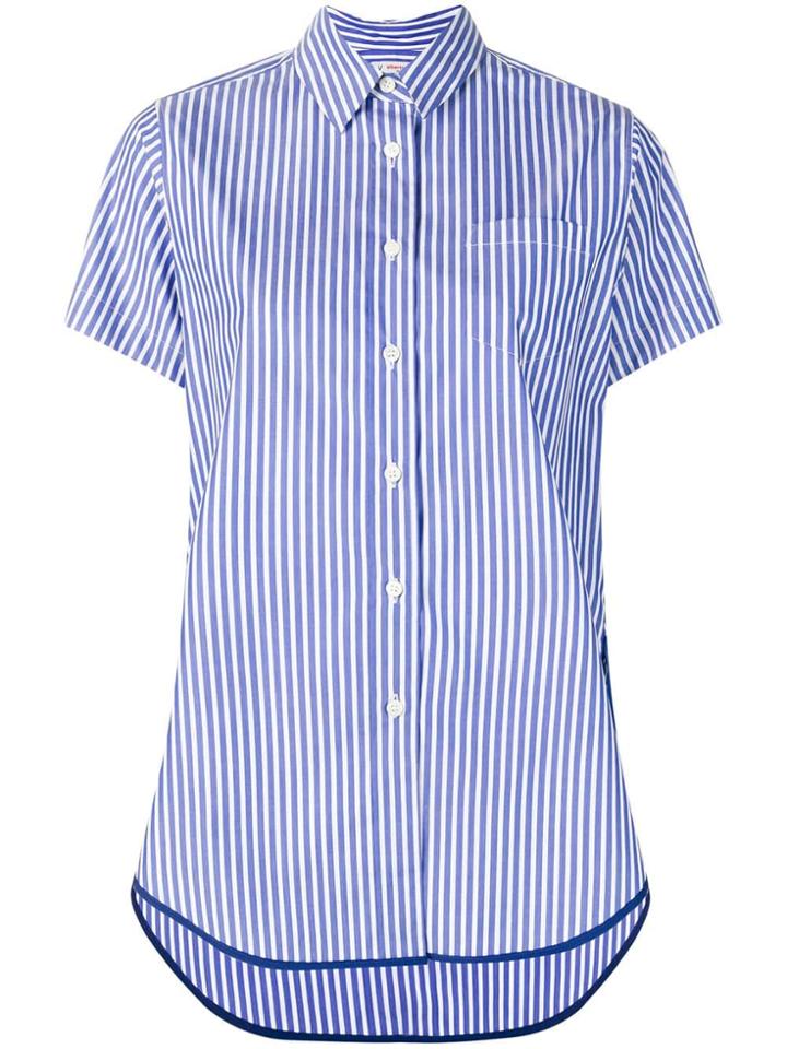Alberto Biani Poplin Striped Shirt - Blue
