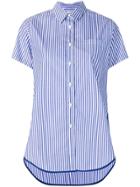 Alberto Biani Poplin Striped Shirt - Blue