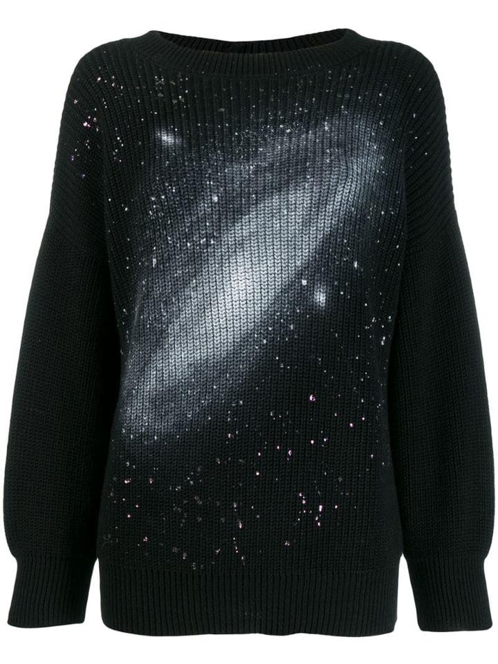 Pinko Oversized Galaxy Jumper - Black
