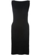 Mm6 Maison Margiela Long Knit Vest, Women's, Black, Acrylic/wool