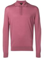 Ermenegildo Zegna Long-sleeve Polo Shirt - Red