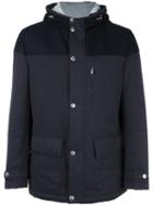Brunello Cucinelli Hooded Jacket, Men's, Size: Small, Blue, Nylon/cotton/polyurethane