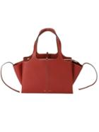 Céline Medium Tri-fold Bag, Women's, Red, Calf Leather