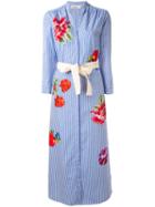 Jucca - Striped Shirt Dress - Women - Cotton - 42, Blue, Cotton