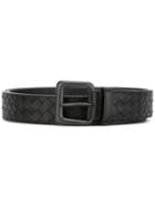 Bottega Veneta Interlaced Belt, Men's, Size: 90, Brown, Leather