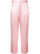 Fleur Du Mal Cropped Fitted Trousers - Pink