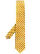 Salvatore Ferragamo Elephant Print Tie - Yellow