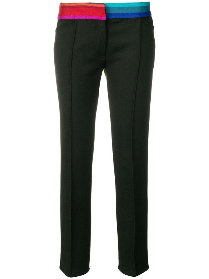Marco De Vincenzo Contrast Band Slim-fit Trousers - Unavailable