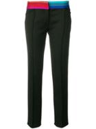Marco De Vincenzo Contrast Band Slim-fit Trousers - Unavailable