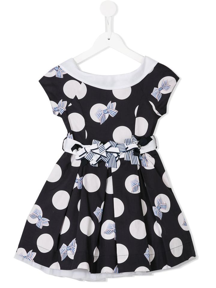 Lapin House Polka Dots Flared Dress, Girl's, Size: 8 Yrs, Blue