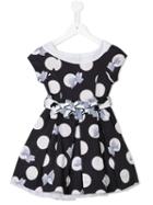 Lapin House Polka Dots Flared Dress, Girl's, Size: 8 Yrs, Blue