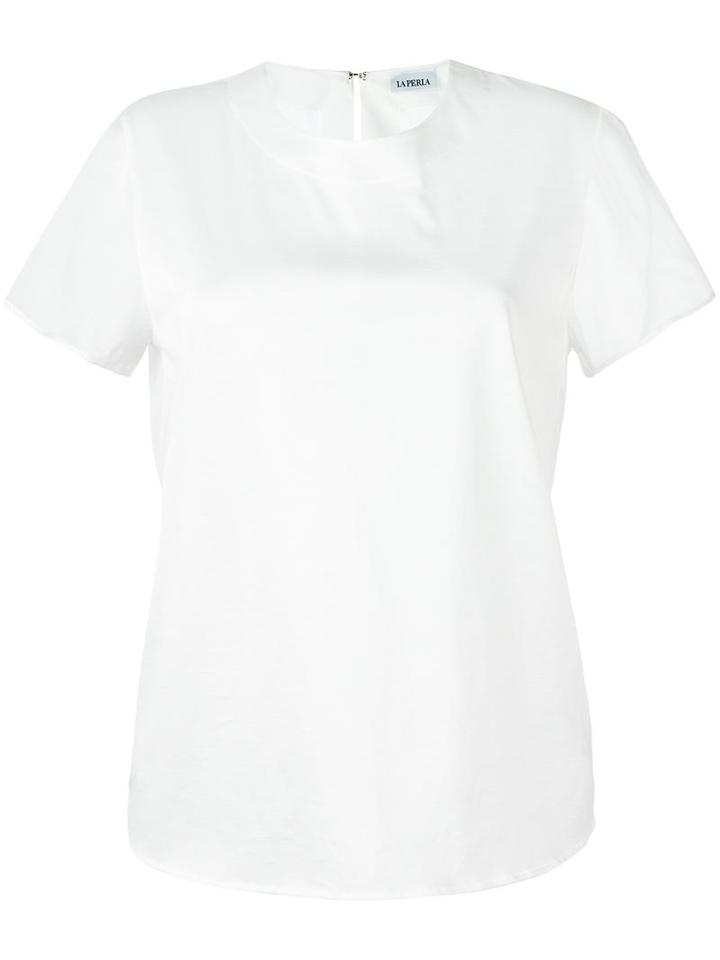 La Perla 'opt Art' T-shirt, Women's, Size: 44, White, Silk/cotton