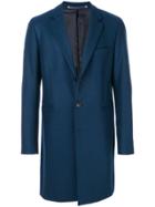 Ps By Paul Smith Classic Single Breasted Coat - Blue