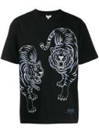 Kenzo Double Tiger Print T-shirt - Black