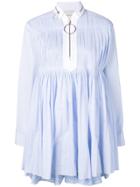 Cédric Charlier Babydoll Short Dress - Blue