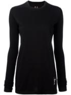 Rick Owens Drkshdw Crew Neck T-shirt, Women's, Size: Large, Black, Cotton