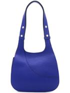 Hogan Pebbled Shoulder Bag - Blue