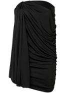 Pinko Eugenia Draped Mini Dress - Black