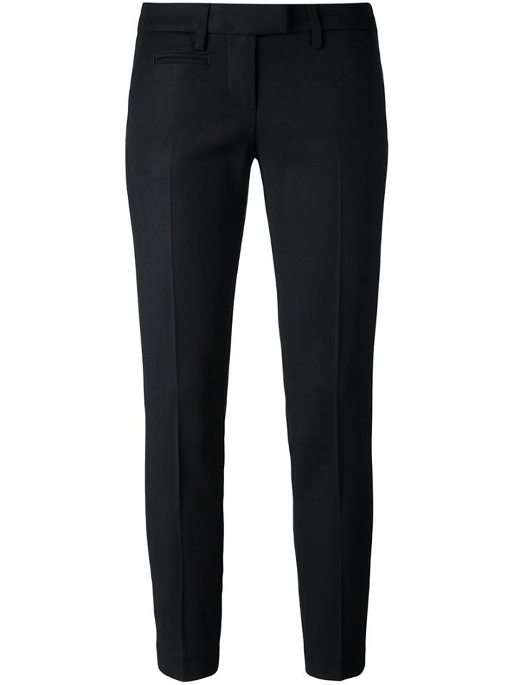 Dondup Straight Trousers, Women's, Size: 26, Black, Spandex/elastane/acetate/viscose/virgin Wool
