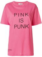 Valentino Pink Is Punk Print T-shirt - Pink & Purple