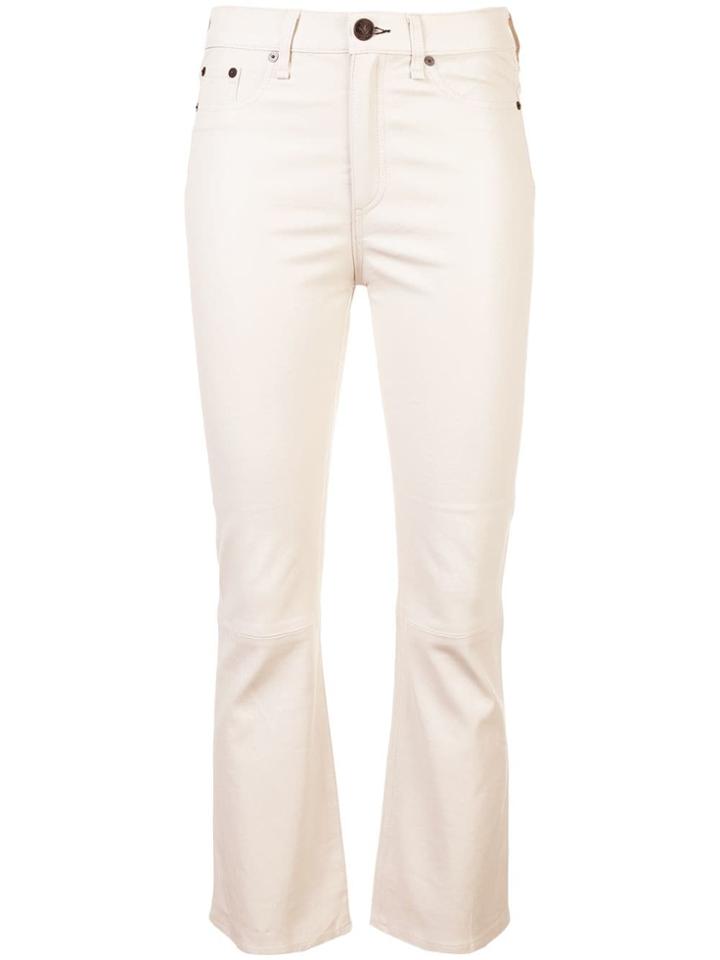 Rag & Bone /jean Cropped Mid-rise Trousers - White