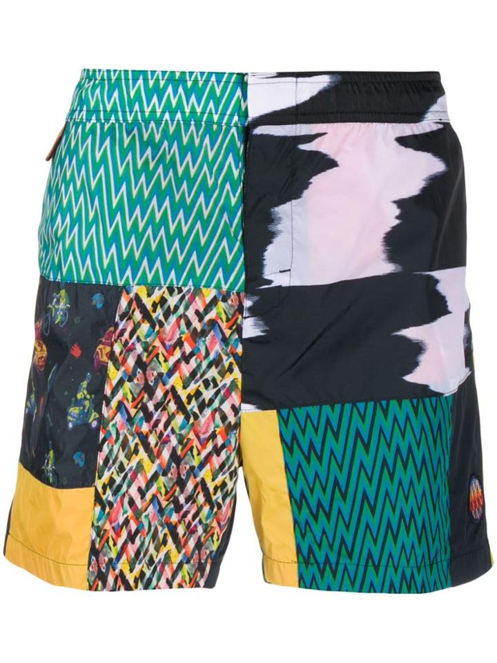 Missoni Mare Patchwork Swim Shorts - Black