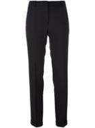 Incotex Straight-leg Trousers, Women's, Size: 44, Black, Spandex/elastane/wool