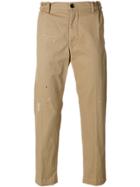 Diesel Distressed Cropped Trousers - Nude & Neutrals