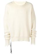 Unravel Project Frayed Cashmere Jumper - White