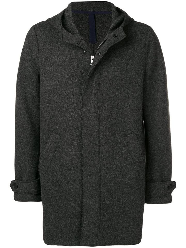 Harris Wharf London Single-breasted Fitted Coat - Grey