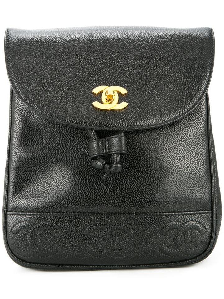 Chanel Pre-owned Cc Lock Backpack - Black