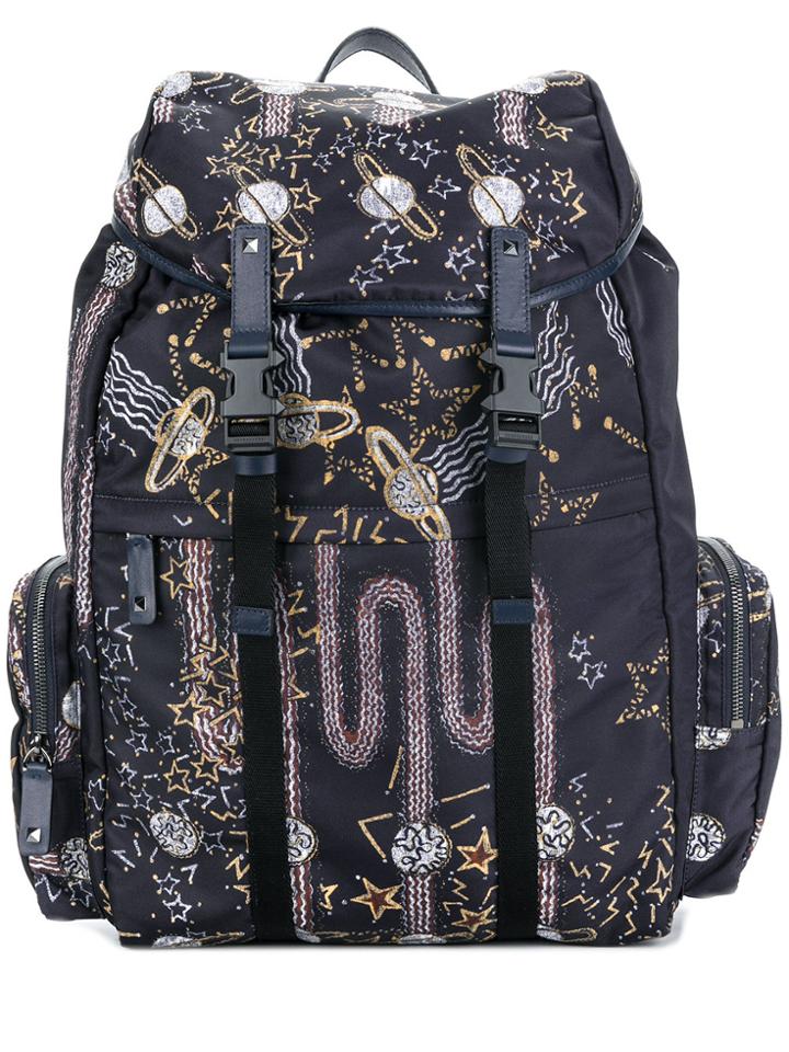 Valentino Valentino Garavani Rockstud Celestial Backpack - Blue