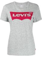 Levi's Logo Print Crew Neck T-shirt - Grey
