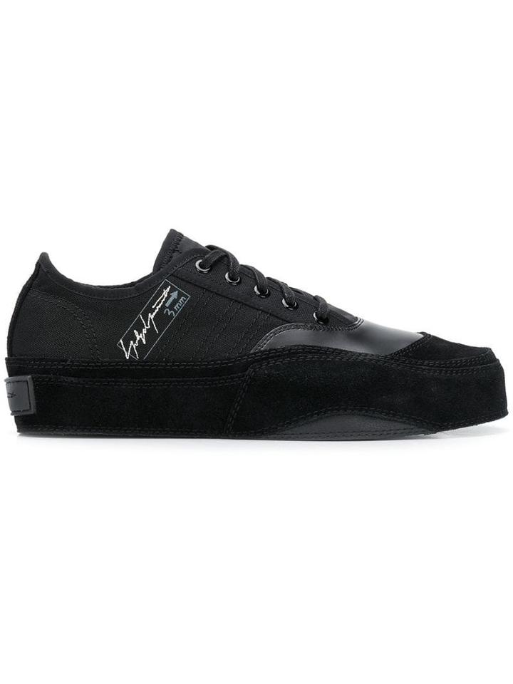 Yohji Yamamoto Yohji Yamamoto X Adidas Contrast Logo Sneakers - Black