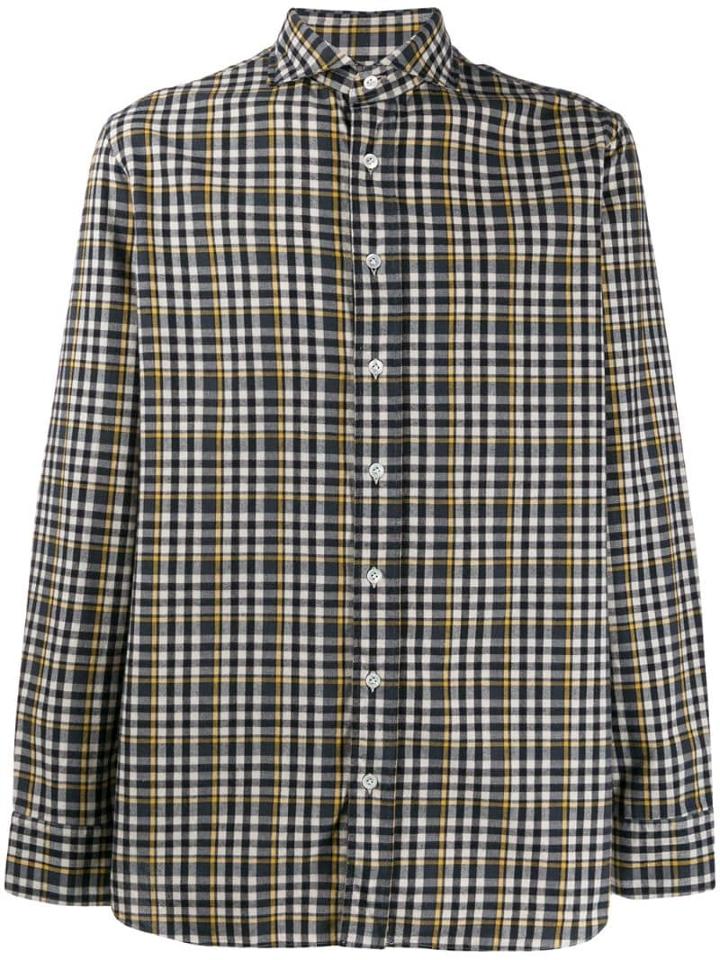 Lardini Checkered Shirt - Blue