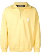 Jacquemus Logo Half-zip Sweater - Yellow