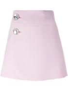 Marni Embellished Button A-line Skirt