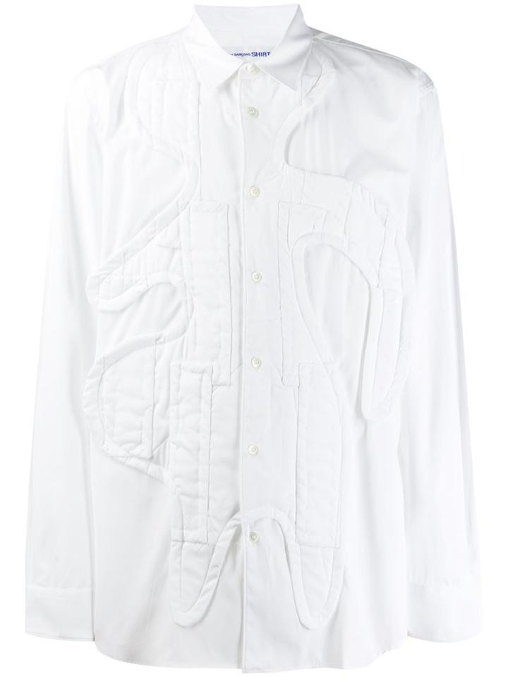 Comme Des Garçons Shirt Stitched Doll Shirt - White