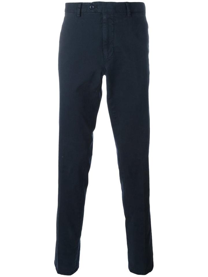 Biagio Sananiello Sport Chinos, Men's, Size: 58, Blue, Cotton/elastodiene