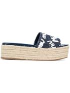 Miu Miu Slip-on Denim Espadrilles - Blue