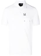 Raf Simons X Fred Perry Snap Pocket Polo Shirt - White