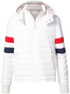 Thom Browne Downfilled Ski Jacket With Red, White And Blue Sleeve &