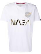 Alpha Industries Nasa Reflective T-shirt - White