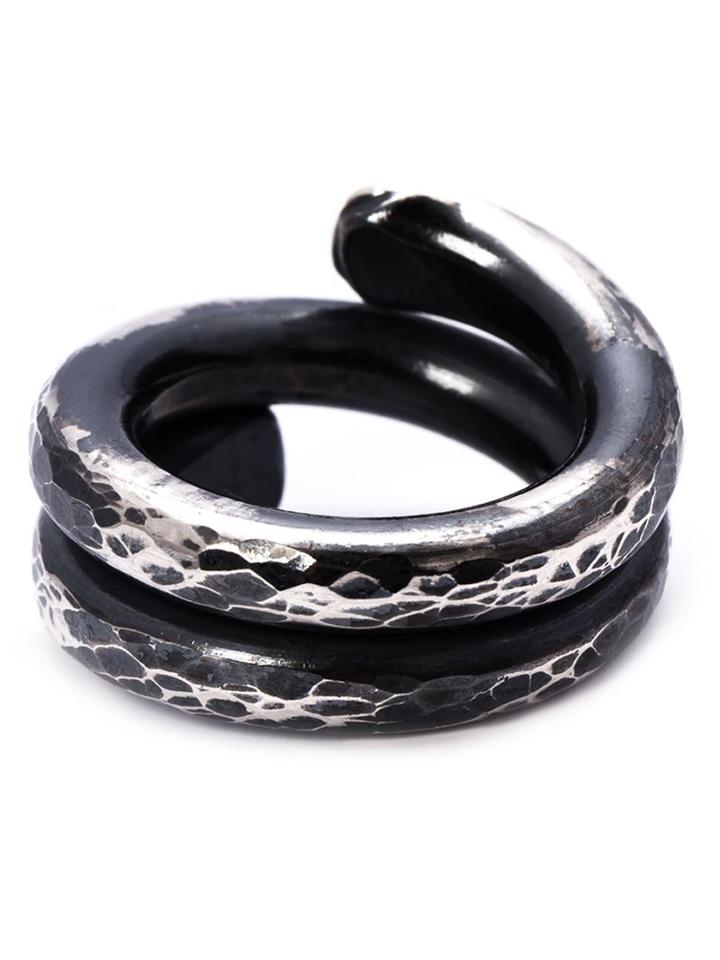 Chin Teo Untouched Ring, Men's, Size: 4, Metallic, Sterling Silver